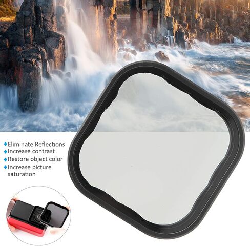 CPL Lens Filter,Action Camera CPL Polarizing Filter Optical Glass Lens Filter Photography Accessory with Frame, for GoPro 9 in Saudi Arabia