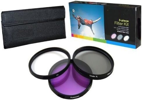 PLR Optics 40.5MM +1 +2 +4 +10 Close-Up Macro Filter Set with Pouch For The Olympus OM-D E-M5, E-M1, E-M10, PEN-E-PL3, PEN-E-PL5, E-PL6, E-PL7, E-P5, E-PM1, E-PM2, PEN E-P3, PEN E-P2, PEN E-PL1, E-PL2, GX1 Digital SLR Cameras Which Has The ZUIKO Digital E in Kuwait