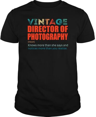 Vintage Director of Photography Knows More Than Job Title - Unisex Tee in Saudi Arabia