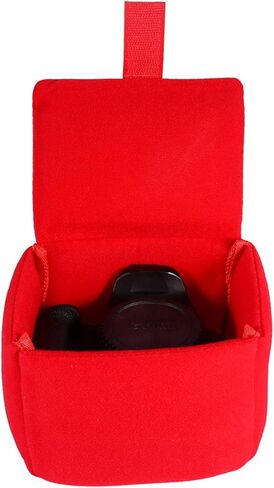 حقيبة كاميرا Zeroone مقاومة للماء، حقيبة داخلية للكاميرا مبطنة مضادة للصدمات، حقائب كاميرا Dslr، تتضمن حافظة حماية، منظم الكاميرا مزود بخطاف وحلقة، إدراج كاميرا صغيرة لتخزين الكاميرا (أسود) in Saudi Arabia
