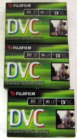 Fujifilm DVC DVM60 3 Pack Mini DV Tapes in Saudi Arabia