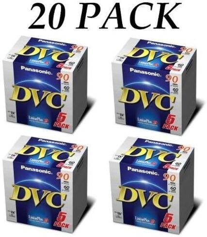 Panasonic DVM60EJ20P MiniDV Tapes for all MiniDV Cam - 20 Pack in Saudi Arabia