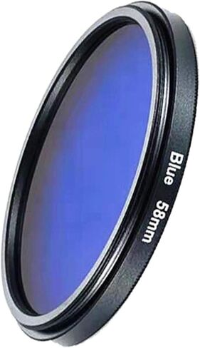 فلتر أزرق مقاس 43 مم، فلتر ألوان لعدسة الكاميرا الدائرية in Kuwait