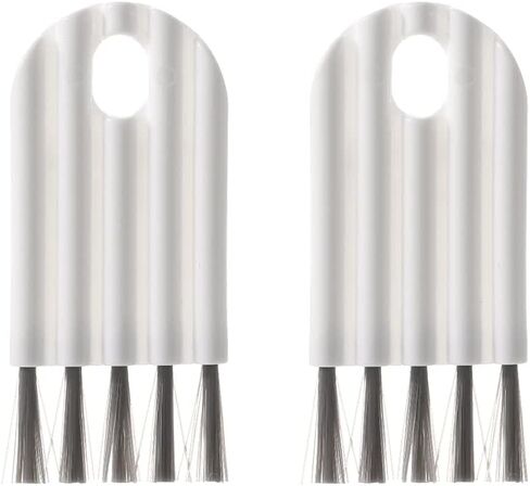 أدوات تنظيف صغيرة، مجموعة فرش تنظيف غطاء فجوة الأكواب، فرشاة تنظيف صغيرة متعددة الوظائف لتنظيف زجاجات الأطفال، نافذة لوحة المفاتيح (أبيض - عبوتان) in Kuwait