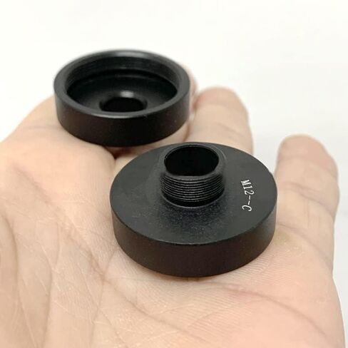 Microscope Accessories kit Slide Preparation camer M12 to C Mount Adapter Monitor Interface M12 x 0.5 CCD Camera C-Mount Lens Adapter Rings Microscope Accessories (Color : 1PC M12 to C Adapter) in Saudi Arabia