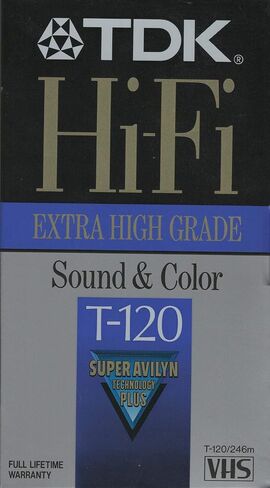 شريط TDK T120HF Hi-Fi VHS (120 دقيقة) in Saudi Arabia