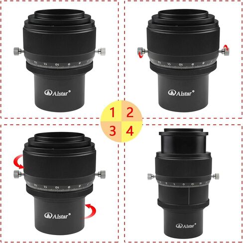 مركز صغير حلزوني 2 بوصة من ألستار مع خيط M48 ومقياس 0.1 مم للتلسكوب - كواكب أكثر حدة في أي تلسكوب in Saudi Arabia