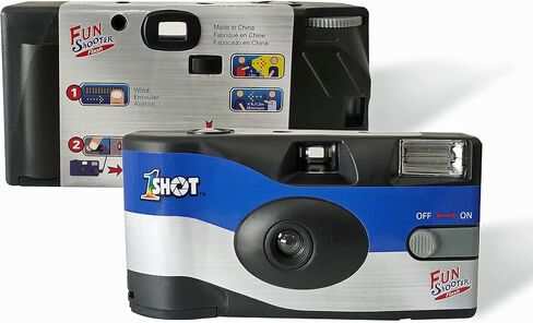 1 Shot Disposable Camera 35mm Film Single Use Camera One Shot Fun Shooter 400 ASA/ISO 27 Exposures with Flash 2-Pack in Saudi Arabia
