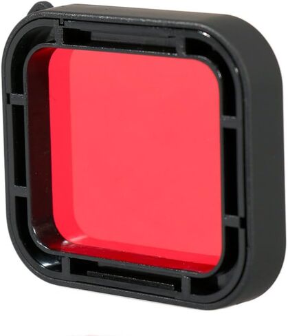 MOUDOAUER Snap-On Underwater Diving Camera Housing Case Red Lens Filter Protective Cover for GoPro Hero 5 6 Spare Part in Kuwait