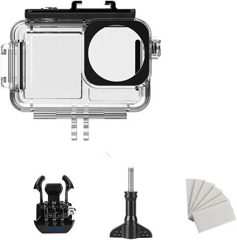 DAGIJIRD 40M Underwater Diving Cover Waterproof Protective Case for DJI Osmo Action 3, Protective Housing Shell for DJI Action 3 in Kuwait