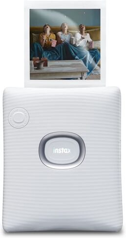 مجموعة أدوات بدء تشغيل الطابعة الذكية Instax Square Link - أبيض رمادي مع ألبوم وفيلم Instax Square (10 عروض) in Kuwait