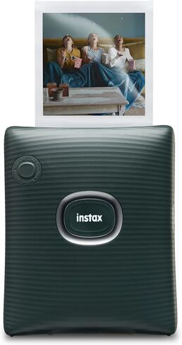 Instax Square Link Smartphone Printer Starter Kit - Ash White with Album and Instax Square Film (10 Exposures) in Kuwait