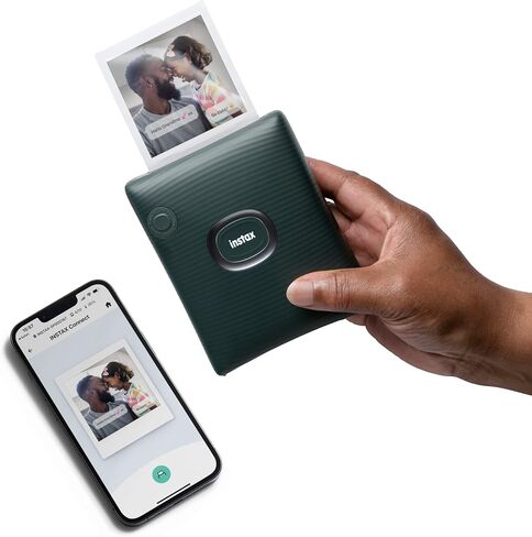 Instax Square Link Smartphone Printer Starter Kit - Ash White with Album and Instax Square Film (10 Exposures) in Kuwait