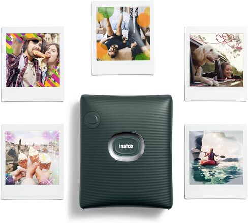 Instax Square Link Smartphone Printer Starter Kit - Ash White with Album and Instax Square Film (10 Exposures) in Kuwait