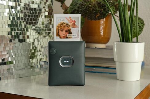 Instax Square Link Smartphone Printer Starter Kit - Ash White with Album and Instax Square Film (10 Exposures) in Kuwait