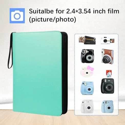 كتاب ألبوم الصور 540 جيبًا لكاميرا Fujifilm Instax Mini 12 11 9 8+8 7+ 90 40 LiPlay EVO الفورية، Polaroid Snap/Snap Touch/PIC-300P/Z2300/ طابعة فورية SocialMatic Zip (أبيض صلصال) in Kuwait