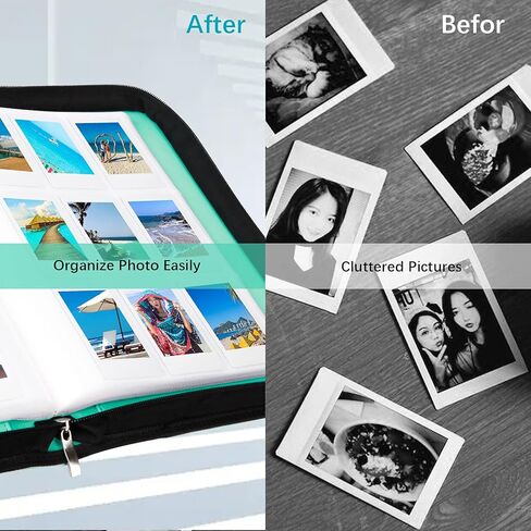 كتاب ألبوم الصور 540 جيبًا لكاميرا Fujifilm Instax Mini 12 11 9 8+8 7+ 90 40 LiPlay EVO الفورية، Polaroid Snap/Snap Touch/PIC-300P/Z2300/ طابعة فورية SocialMatic Zip (أبيض صلصال) in Kuwait