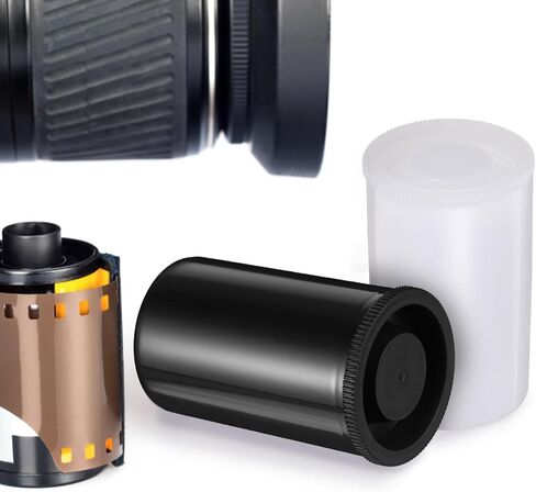 Obuyke Film Canisters 20pcs Plastic Film Canisters with Lid Empty Camera Reel Container Films Developing Processing Tube Roll Case Small Accessories Storage Box for Pills Keys Coins in Saudi Arabia