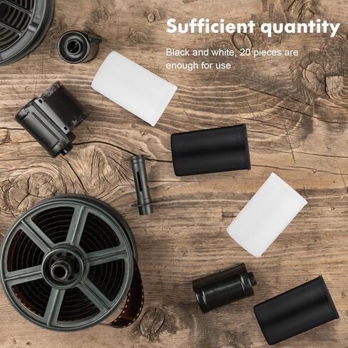 Obuyke Film Canisters 20pcs Plastic Film Canisters with Lid Empty Camera Reel Container Films Developing Processing Tube Roll Case Small Accessories Storage Box for Pills Keys Coins in Saudi Arabia