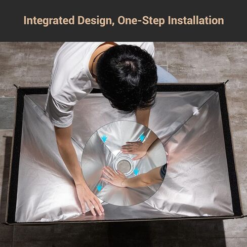 صندوق سوفت بوكس ​​صغير الحجم مع تصميم ضغط سريع التحرير، 30 × 120 سم (11.8 بوصة × 47.2 بوصة) صندوق سوفت بوكس ​​بوينز مع شبكة شعاعية وموزعات لإضاءة الاستوديو، RA-R30120-3931 in Kuwait