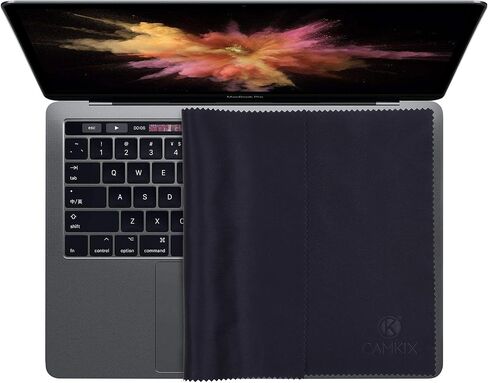 Camkix Microfiber Cover Cloth Cleaning Set - Compatible with Apple MacBook Pro (15-16") - 4X Keyboard Liner Cloth, 1x Double Sided Cloth and 1 x Lens Cleaning Paper Tissue Booklet in Saudi Arabia