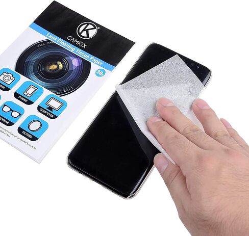 Camkix Microfiber Cover Cloth Cleaning Set - Compatible with Apple MacBook Pro (15-16") - 4X Keyboard Liner Cloth, 1x Double Sided Cloth and 1 x Lens Cleaning Paper Tissue Booklet in Saudi Arabia