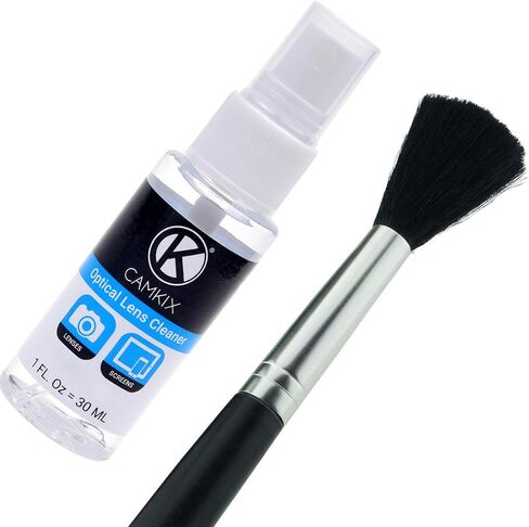 Professional Camera Cleaning Kit for DSLR Cameras (Canon, Nikon, Pentax, Sony) Including 1 Double Sided Lens Cleaning Pen / 1 Bottle of Optical Lens Cleaning Fluid / 1 Booklet of 50 Sheet in Saudi Arabia