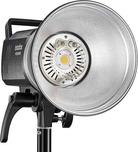 غودوكس فلاش ستوديو LED MS300V 300 واط، 2.4G لاسلكي 5600±200 كلفن CCT LED 0.1~1.8S وقت إعادة التدوير حامل بوينز مع مصباح نمذجة LED، استقرار خرج طاقة متميز أحادي الضوء للتصوير الفوتوغرافي في الاستوديو in Saudi Arabia