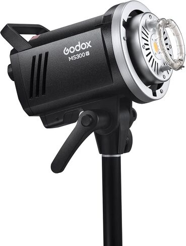 غودوكس فلاش ستوديو LED MS300V 300 واط، 2.4G لاسلكي 5600±200 كلفن CCT LED 0.1~1.8S وقت إعادة التدوير حامل بوينز مع مصباح نمذجة LED، استقرار خرج طاقة متميز أحادي الضوء للتصوير الفوتوغرافي في الاستوديو in Saudi Arabia