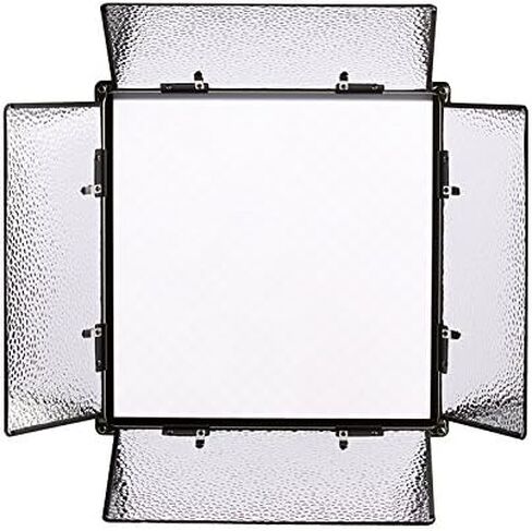Ikan Lyra (5X) Bi-Color 3200K-5600K Soft Panel (1) 1 x 1 Studio & Field LED Lighting Kit, Includes Barn Doors, Stands and Case, Bi-Color Adjustable (LB10-5PT-KIT) - Black in Kuwait