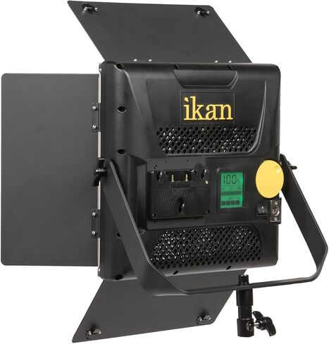 Ikan Lyra (5X) Bi-Color 3200K-5600K Soft Panel (1) 1 x 1 Studio & Field LED Lighting Kit, Includes Barn Doors, Stands and Case, Bi-Color Adjustable (LB10-5PT-KIT) - Black in Kuwait