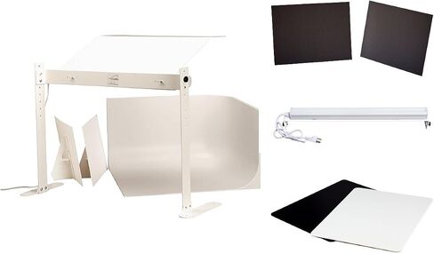 US31LED طقم استوديو الصور الاحترافي على سطح الطاولة مع إضاءة LED لتصوير المنتج in Kuwait