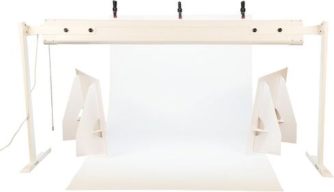 مجموعة أدوات استوديو للصور الاحترافية للطاولة من MyStudio US31LED مع إضاءة LED لتصوير المنتج، أبيض in Saudi Arabia
