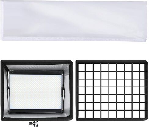 موزع سوفت بوكس القابل للطي من جي في إم مع خلية النحل الشبكي من أجل RGB 680RS، مصباح فيديو سلسلة 880RS، مناسب لإضاءة الاستوديو، تصوير فوتوغرافي، إضاءة، لوحة ليد، ألعاب، لوحة ليد، عبوة واحدة، in Kuwait
