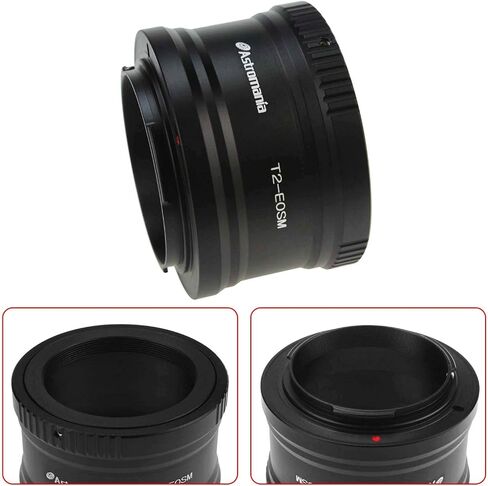 Astromania Telescope Camera Adapter, T/T2 Lens Mounting Ring and T-Mount Telescope Adapter for Sony-NEX Cameras - Precision Machined T2 Adaptor Ring for All Sony NEX Compact System Cameras in Saudi Arabia