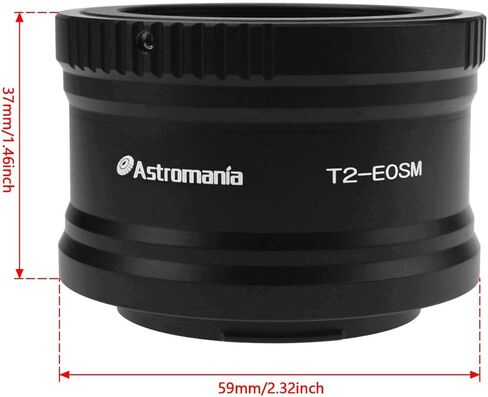 Astromania Telescope Camera Adapter, T/T2 Lens Mounting Ring and T-Mount Telescope Adapter for Sony-NEX Cameras - Precision Machined T2 Adaptor Ring for All Sony NEX Compact System Cameras in Saudi Arabia