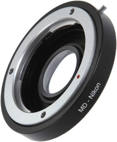 FocusFoto Adapter Ring for Minolta MD/MC Lens to NIK0N F AI Mount Camera with Optical Glass Nikon D750,D810, D7500, D7200, D7100, D7000, D5600, D5400, D5300, D5200, D3300, D3200, D90, D4, D3X, D2 etc. in Saudi Arabia