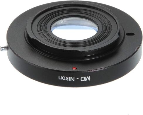 FocusFoto Adapter Ring for Minolta MD/MC Lens to NIK0N F AI Mount Camera with Optical Glass Nikon D750,D810, D7500, D7200, D7100, D7000, D5600, D5400, D5300, D5200, D3300, D3200, D90, D4, D3X, D2 etc. in Saudi Arabia
