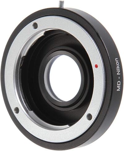 FocusFoto Adapter Ring for Minolta MD/MC Lens to NIK0N F AI Mount Camera with Optical Glass Nikon D750,D810, D7500, D7200, D7100, D7000, D5600, D5400, D5300, D5200, D3300, D3200, D90, D4, D3X, D2 etc. in Saudi Arabia