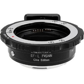 Fotodiox Pro Fusion Smart AF Cine Edition Lens Adapter - Compatible with Canon EF/EF-S Lens to Select L-Mount Alliance Cameras with Auto Functions, Positive-Lock EF Mount & USB Upgrade Port in Saudi Arabia