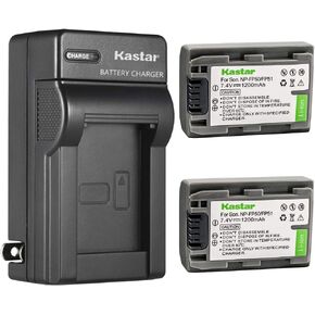 Kastar 2 Pack Battery and Charger for Sony NP-FP50 Handycam DCR-HC21 DCR-HC23 DCR-HC30 DCR-HC85 DCR-HC94 DCR-HC96 DCR-SR100 DCR-SR30 DCR-SR40 DCR-SR50 DCR-SR60 DCR-SR70 DCR-SR80 HDR-HC3 Camcorders in Saudi Arabia