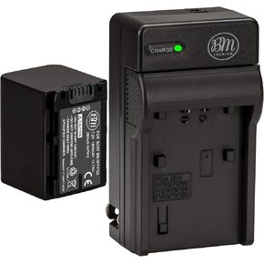 BM Premium NP-FV70A Battery and Charger for Sony FDR-AX30 FDR-AX33 FDR-AX53 FDR-AX700 FDR-AX100 FDR-AXP35, HXR-MC50, HXR-MC88, HX-RNX80, PXW-Z90V, NEX-VG10, NEX-VG20, NEX-VG30, NEX-VG900 Cacmorder in Saudi Arabia