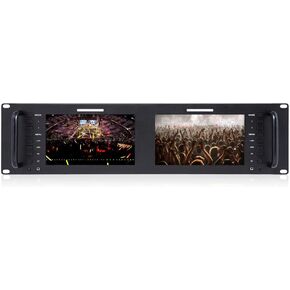 سيتيك شاشة D71 بلس مزدوجة 7 انش 3RU 4K HDMI SDI 1920x1200IPS للبث وما بعد الإنتاج والمراقبة ومجموعات الطيران وشاحنات البث والمزيد. in Kuwait