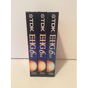 TDK Extra High Grade T-120 Video Tapes, 3 Pack in Saudi Arabia