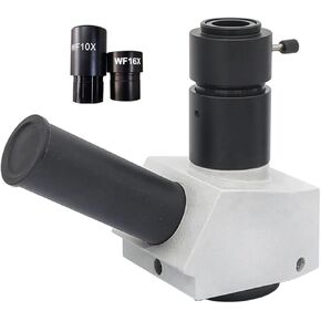 Microscope Trinocular Head Free Monocular Head Binocular Head for Biological Microscope with WF10X WF16X Large Field Eyepiece (Color : Binocular Head) in Kuwait