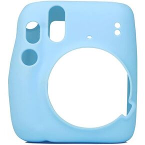 Camera Silicone Protective Case for Fujifilm Instax Mini11 Mini 11 Shell Protective Cover Soft Shell Solid Color Scratch-Proof Case (White) in Kuwait