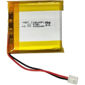 KBT 3.8V 2000mAh Li-Polymer Battery: 754444 Lipo Rechargeable Lithium-ion Replacement Batteries with JST Connector for Ar duino NodeMCU ESP32 Development Board Raspberry Pi UPS Board in Kuwait