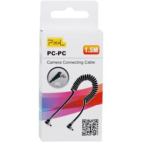 CamerAcc Pixel PC-PC Camera Connecting Cable (PC to PC) for Onboard Flashgun, Compatible with Pixel TR-331/TR-332 in Saudi Arabia