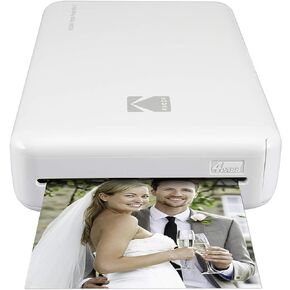 Zink Kodak Mini 2 HD Wireless Portable Mobile Instant Photo Printer, Print Social Media Photos, Premium Quality Full Color Prints – Compatible w/iOS & Android Devices (White)