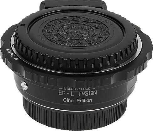 Fotodiox Pro Fusion Smart AF Cine Edition Lens Adapter - Compatible with Canon EF/EF-S Lens to Select L-Mount Alliance Cameras with Auto Functions, Positive-Lock EF Mount & USB Upgrade Port in Saudi Arabia